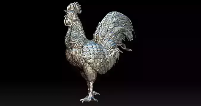 Rooster Statue  New 3D Print model
