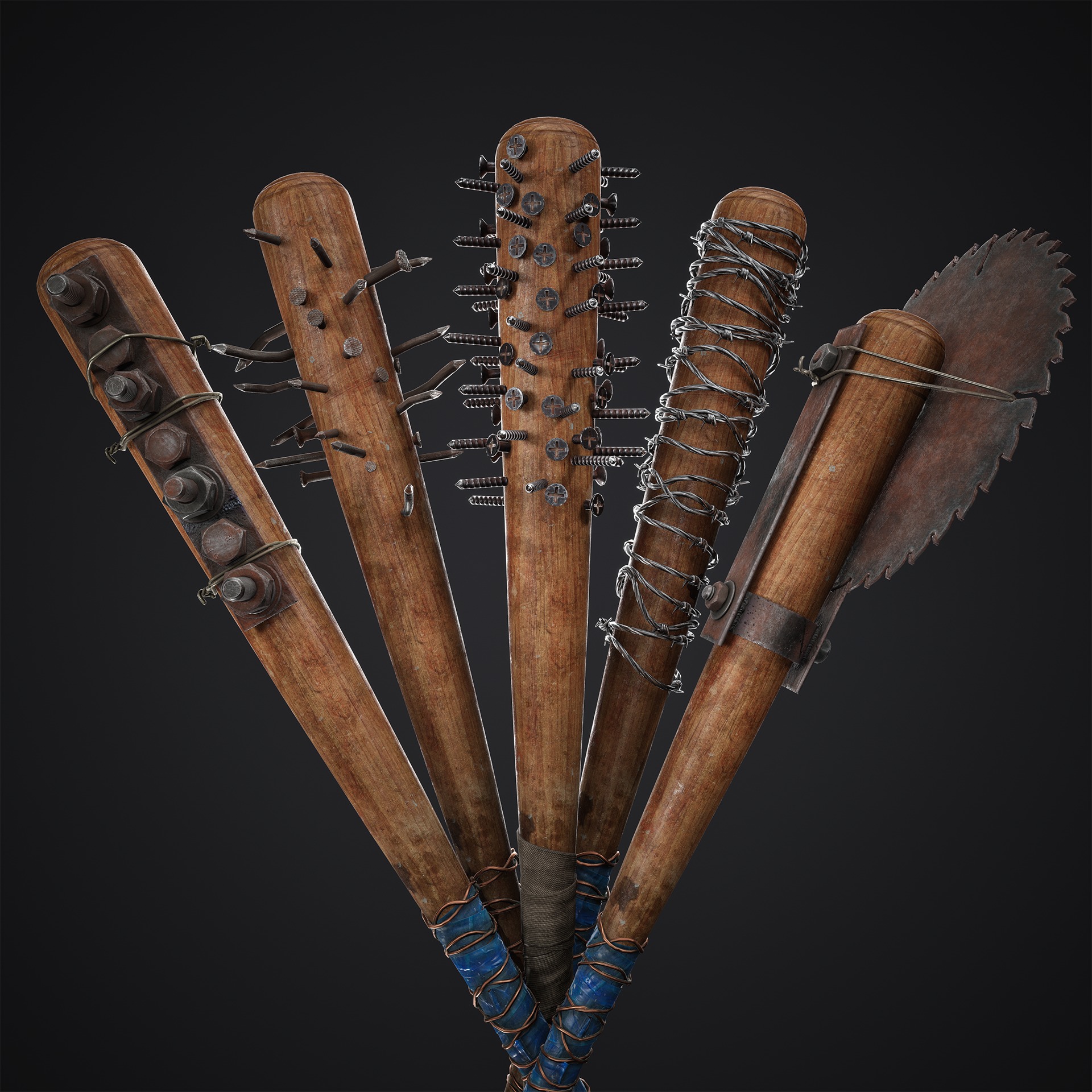 Apocalypse Bats Low-poly 3D model_4