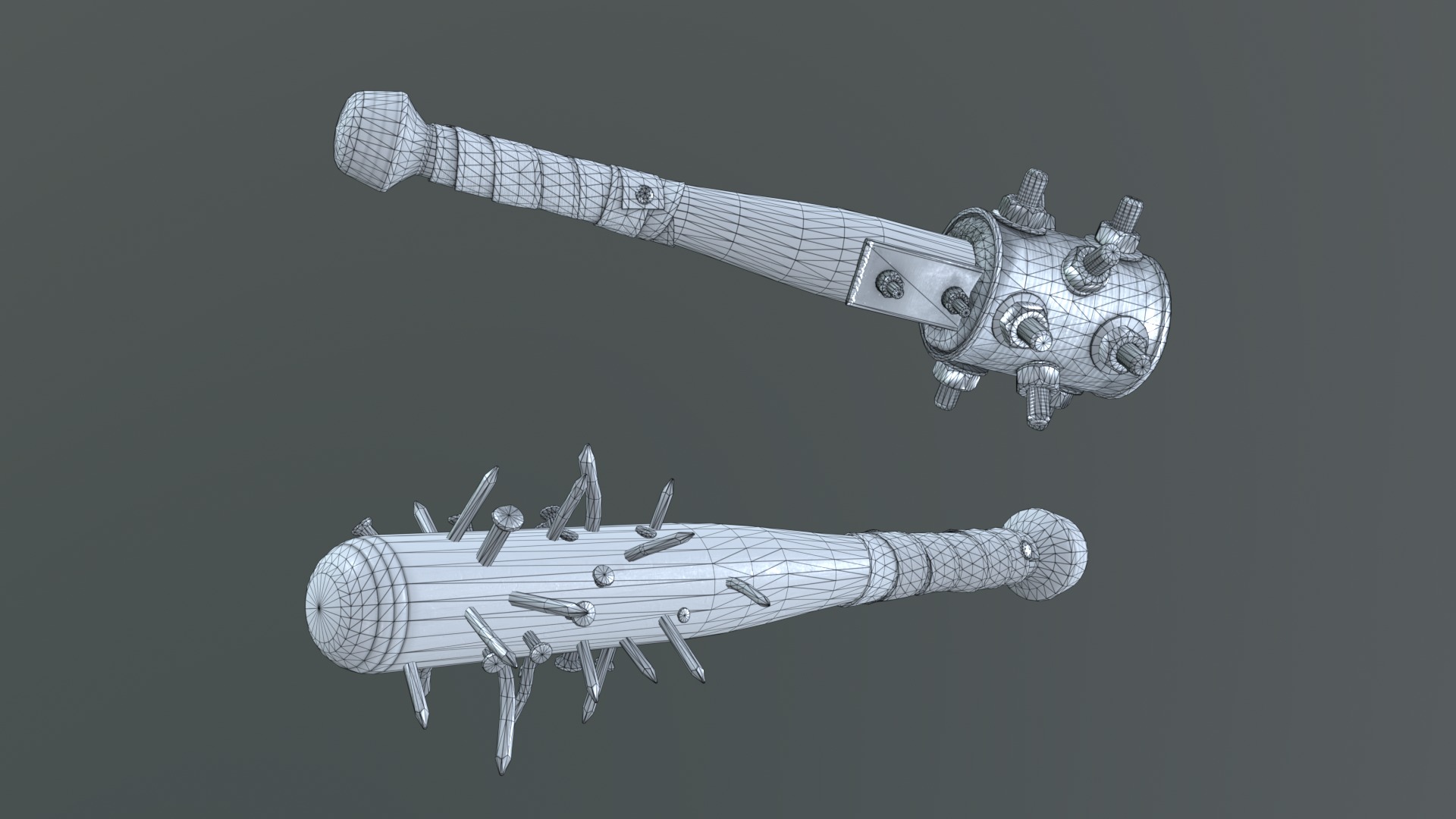 Apocalypse Bats Low-poly 3D model_47