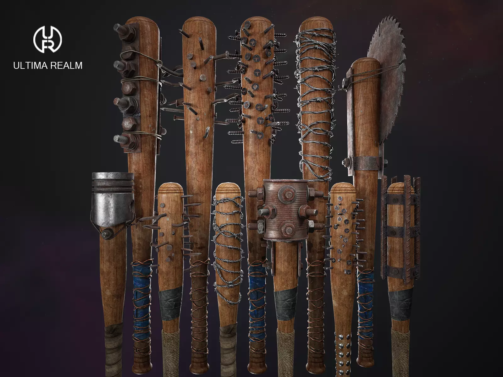 Apocalypse Bats Low-poly 3D model_0