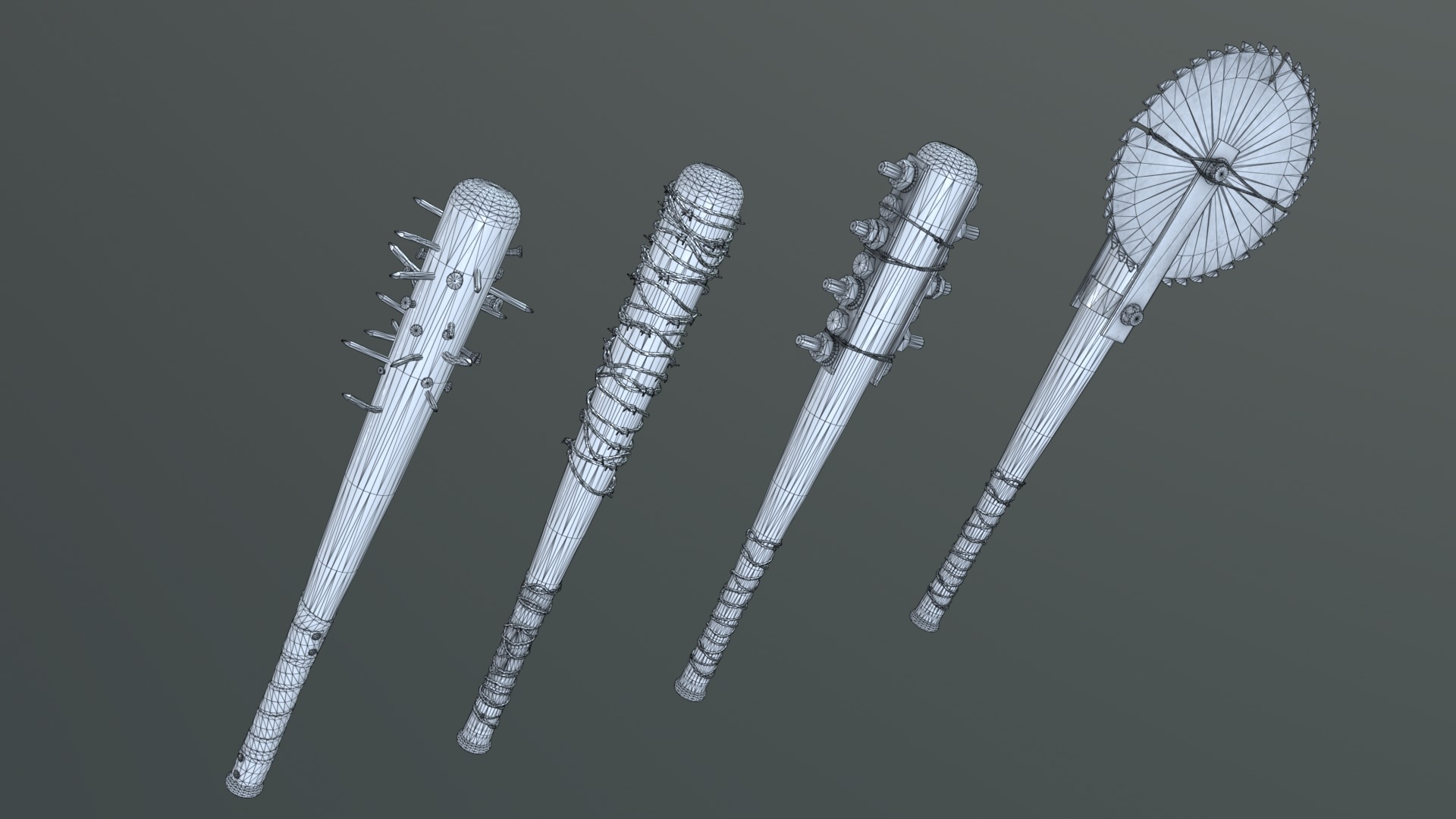 Apocalypse Bats Low-poly 3D model_45