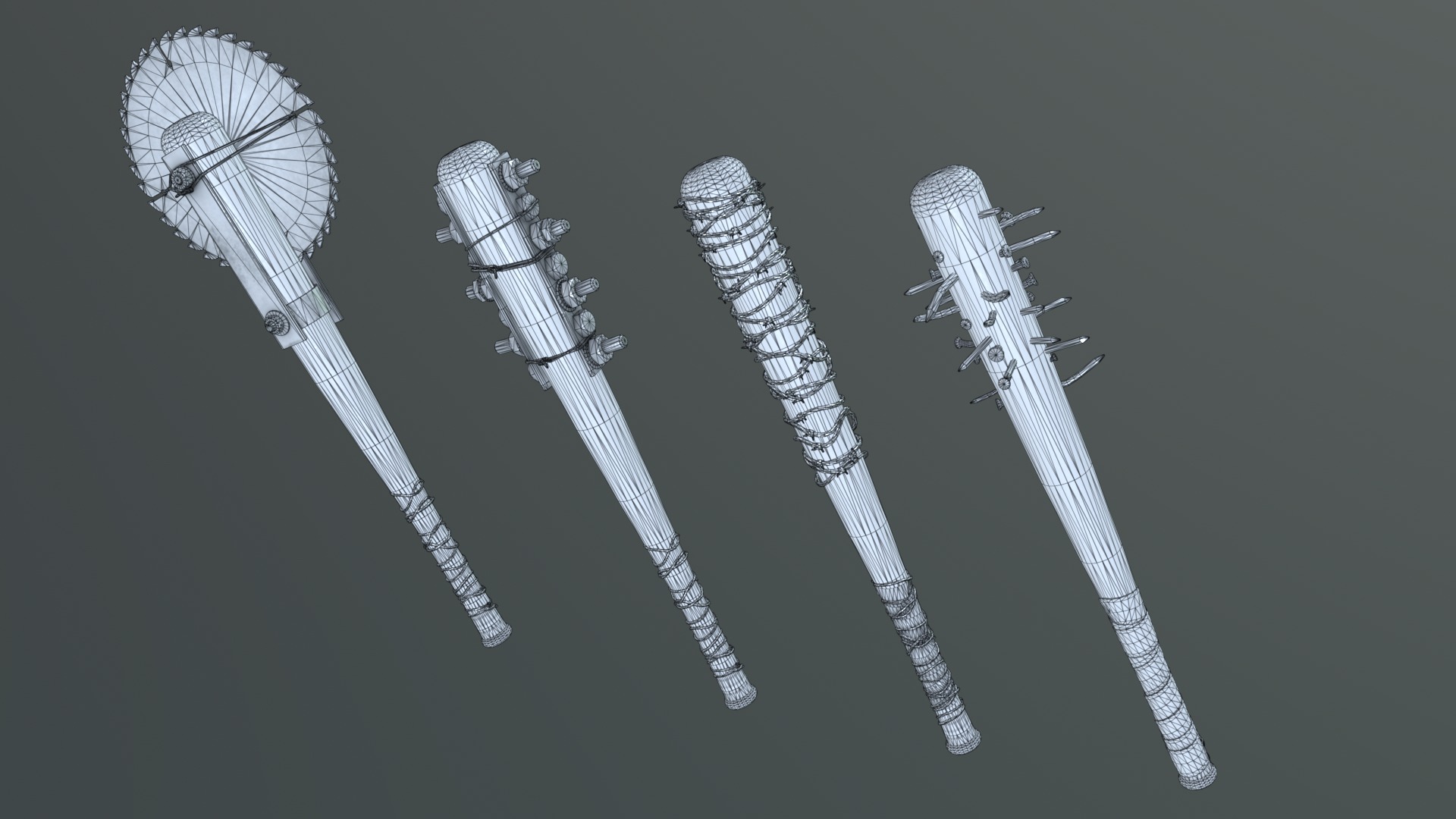 Apocalypse Bats Low-poly 3D model_53