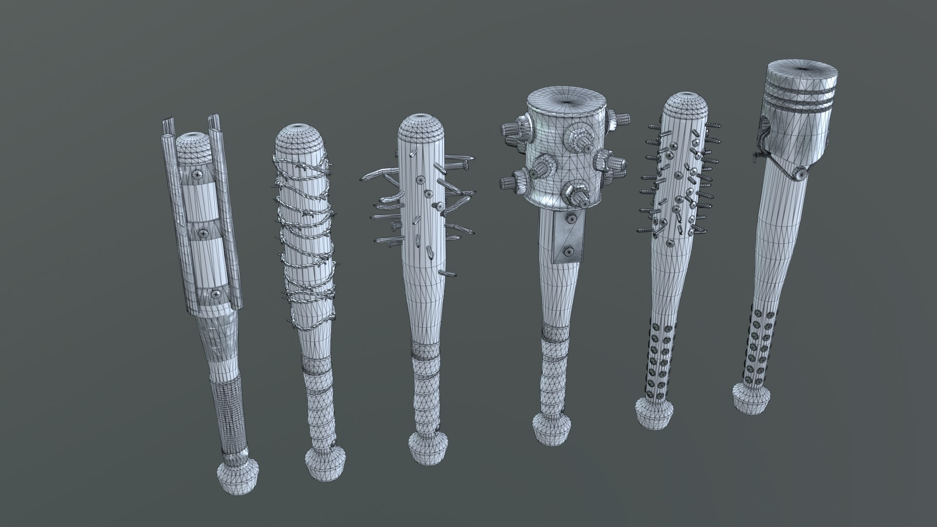 Apocalypse Bats Low-poly 3D model_44