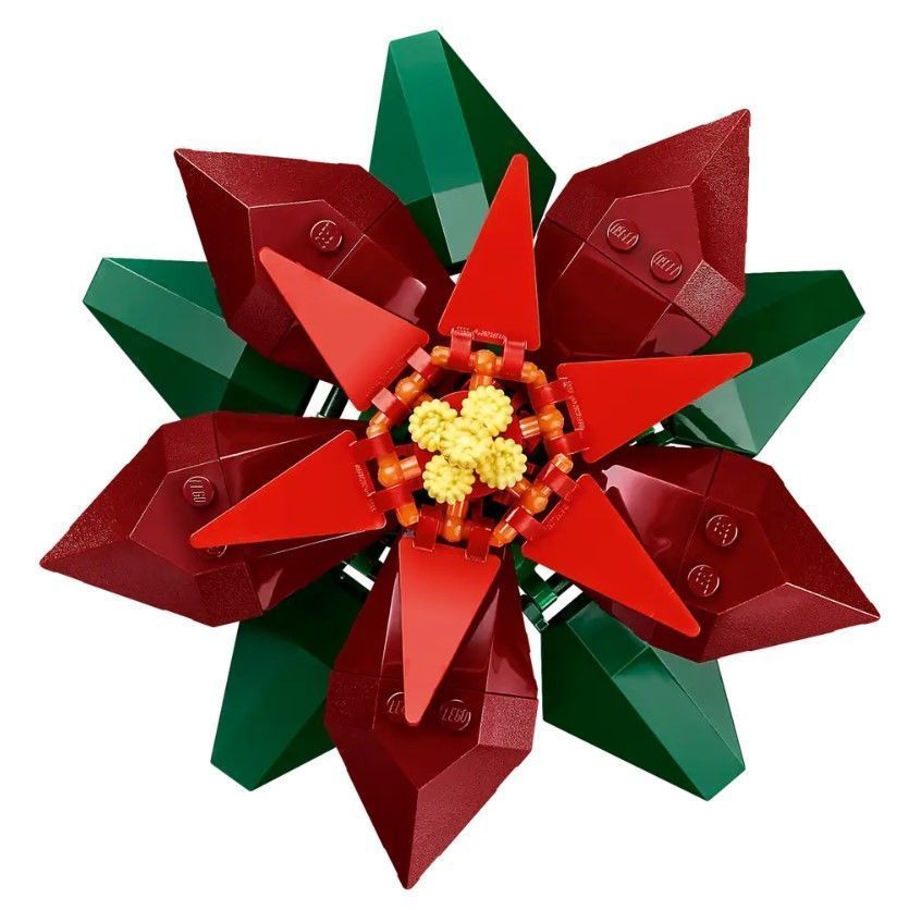PixelBricks3D - Lego  Christmas Poinsettia Flower  3D print model_1