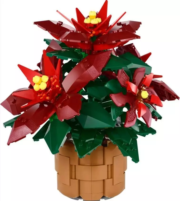 PixelBricks3D - Lego  Christmas Poinsettia Flower  3D print model_0