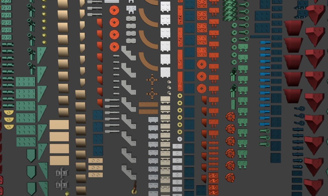 PixelBricks3D - Lego  Christmas Poinsettia Flower  3D print model_8