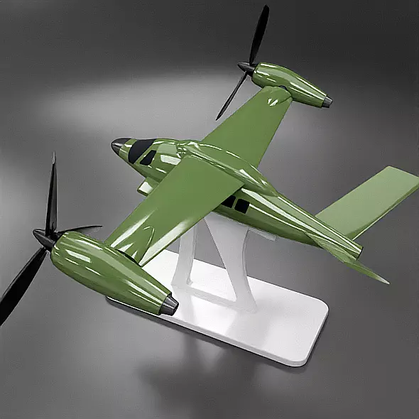 VTOL 3d printable vehicle 3D print model