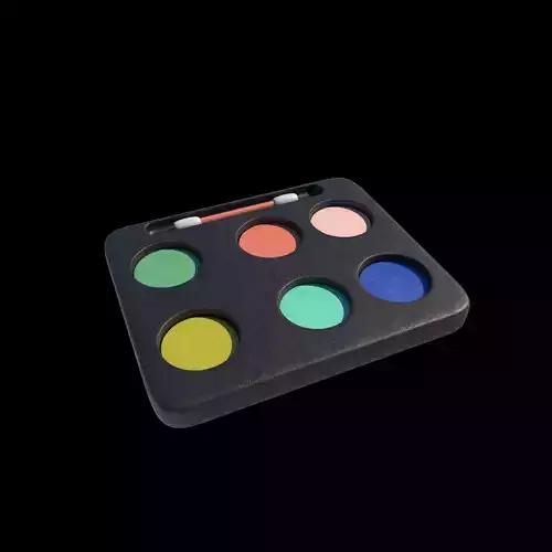 Color mixing 3D model