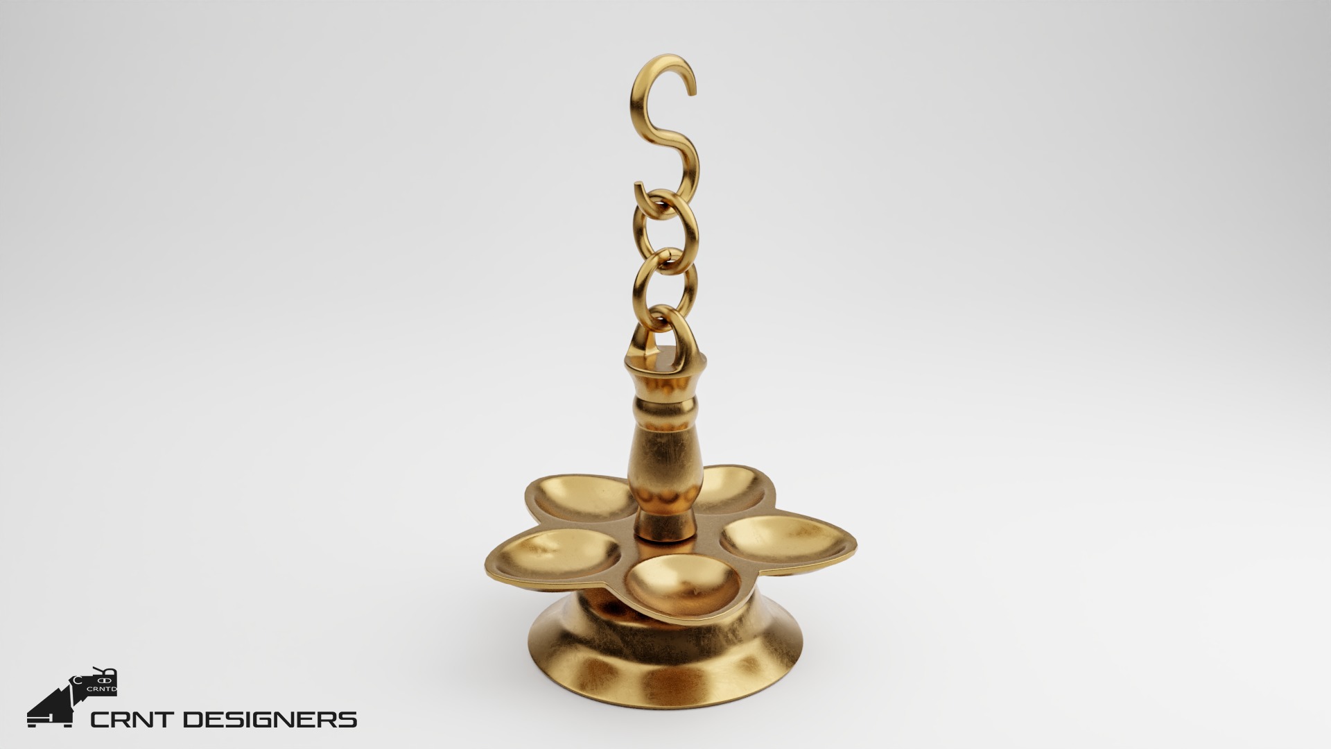 Pooja Samai-Indian Lamp 3D model_9