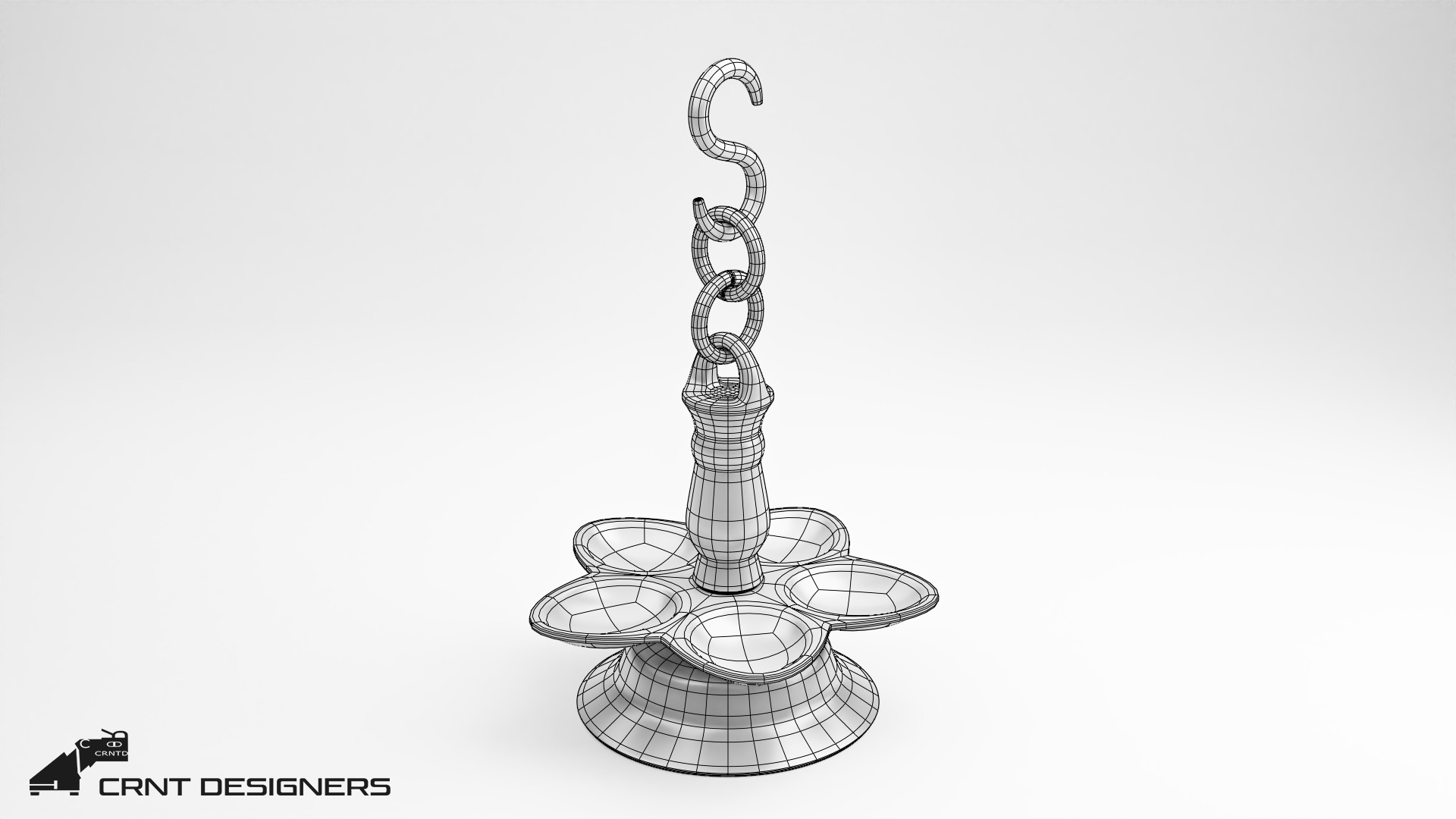 Pooja Samai-Indian Lamp 3D model_10
