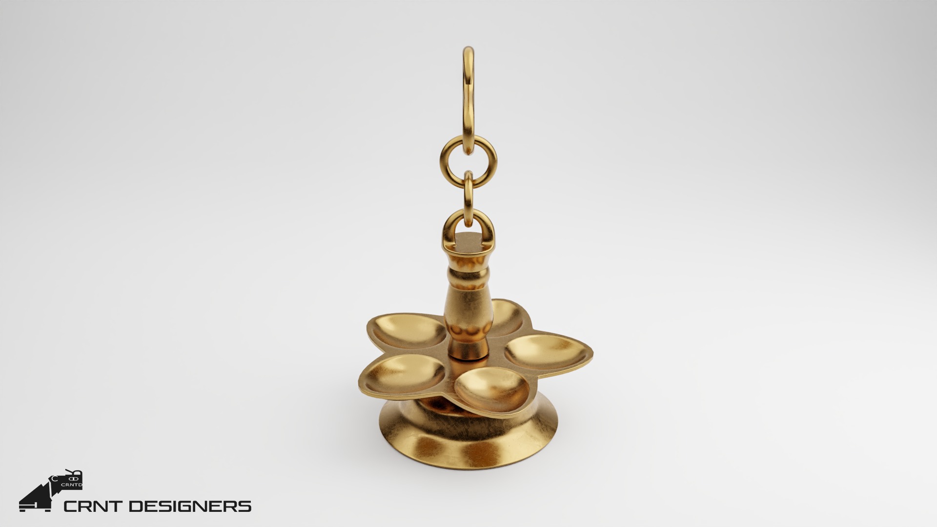 Pooja Samai-Indian Lamp 3D model_4