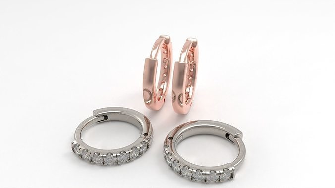 Hoop Earrings Medium 3D print model