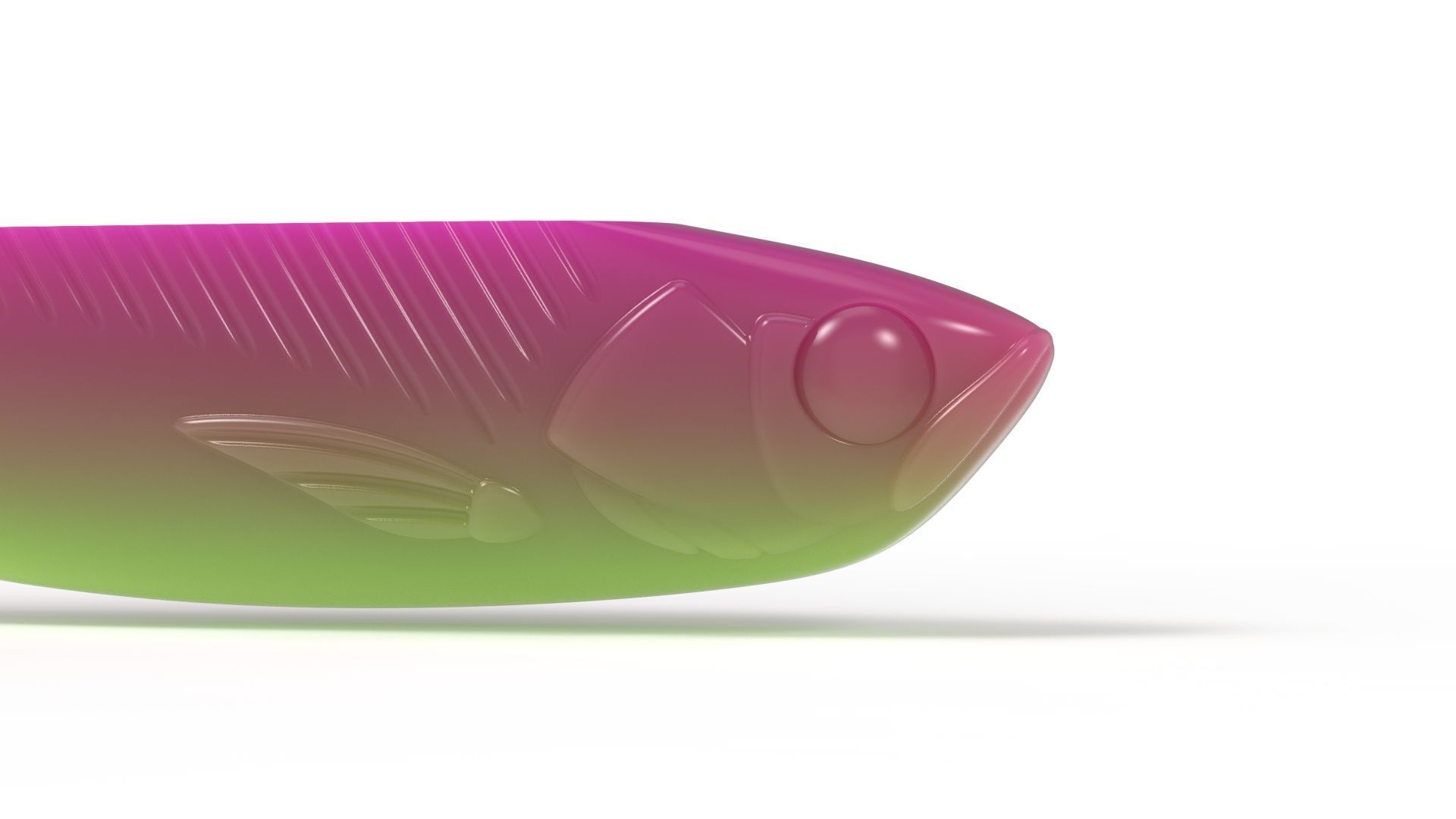 Open pour mold for swimbait 140mm 3D print model_21