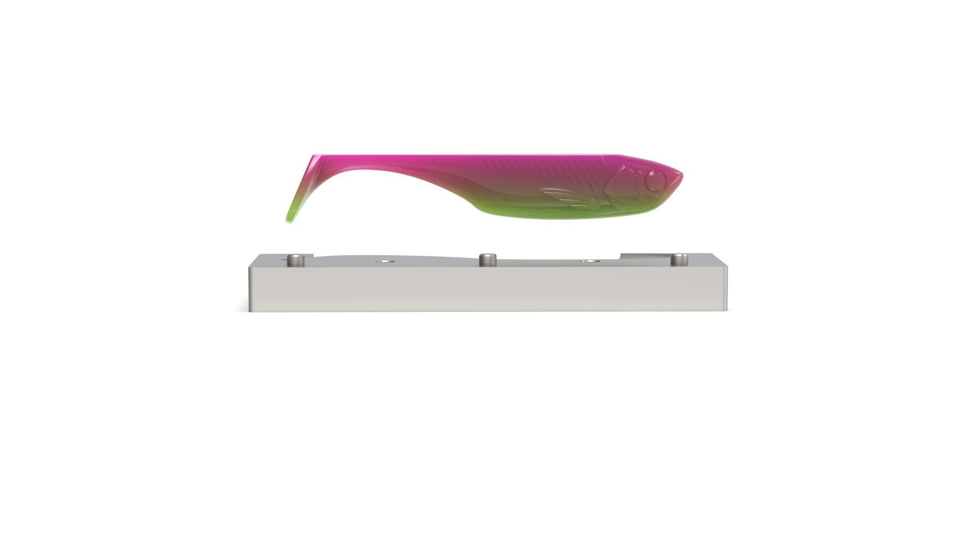 Open pour mold for swimbait 140mm 3D print model_7