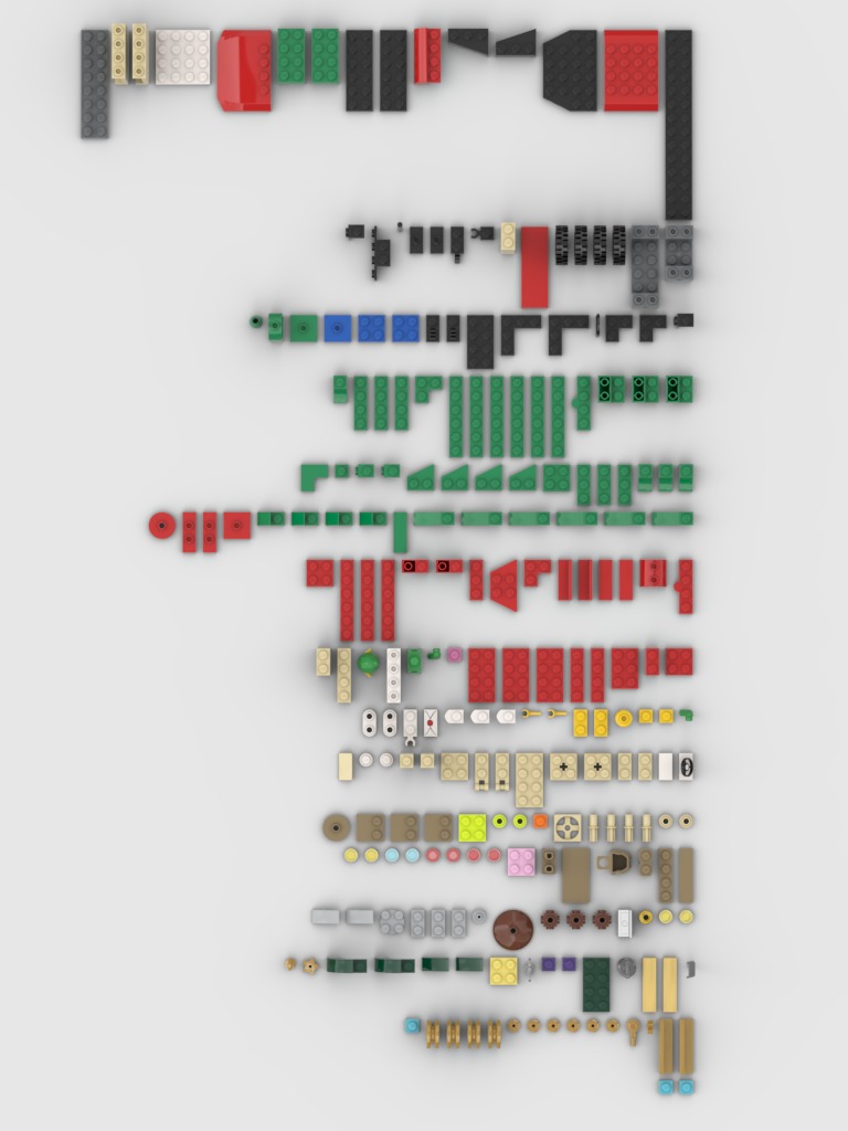 PixelBricks3D - Lego Christmas Santa Delivery Truck 3D print model_4