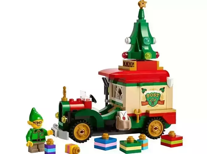 PixelBricks3D - Lego Christmas Santa Delivery Truck 3D print model