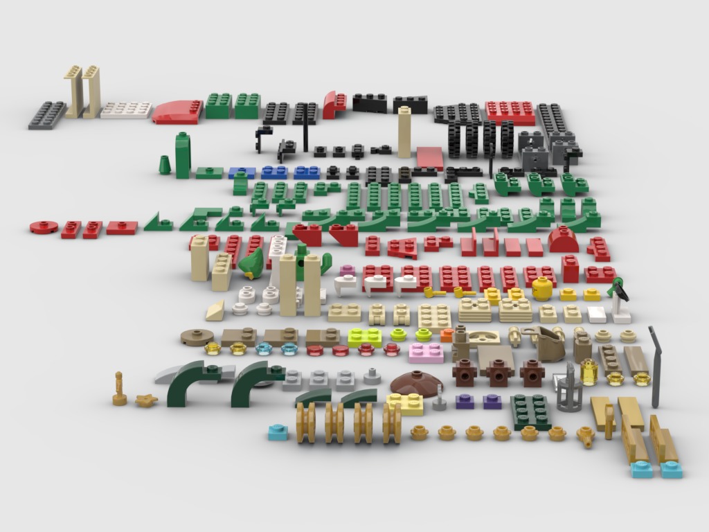 PixelBricks3D - Lego Christmas Santa Delivery Truck 3D print model_3