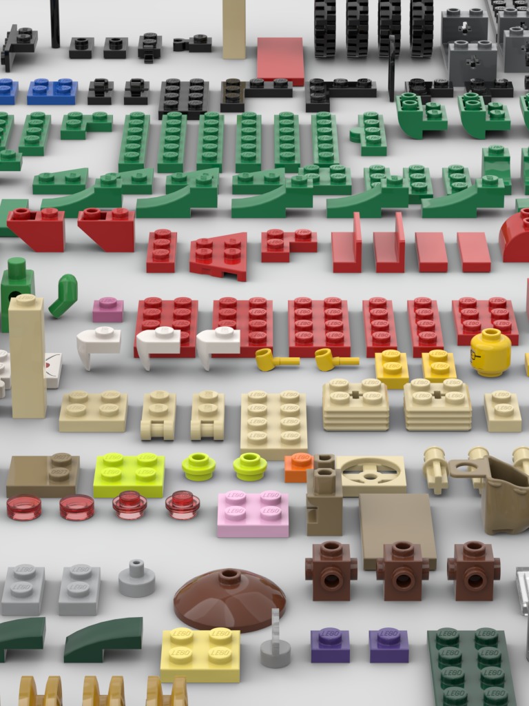 PixelBricks3D - Lego Christmas Santa Delivery Truck 3D print model_5