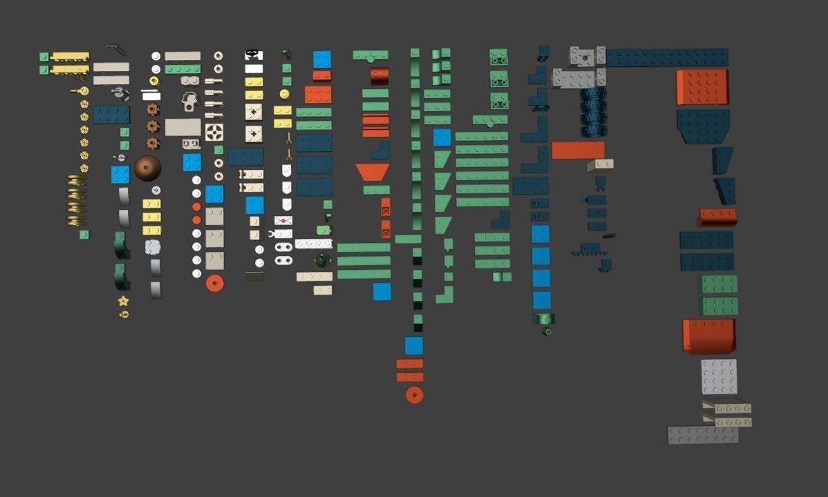 PixelBricks3D - Lego Christmas Santa Delivery Truck 3D print model_1