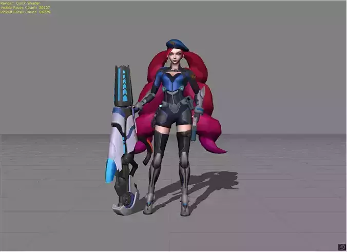 Layla SABER Breacher Low-poly 3D model