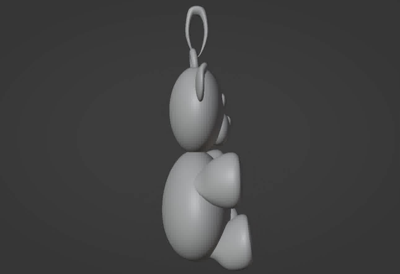 Bear pendant 3D print model 3D print model_11