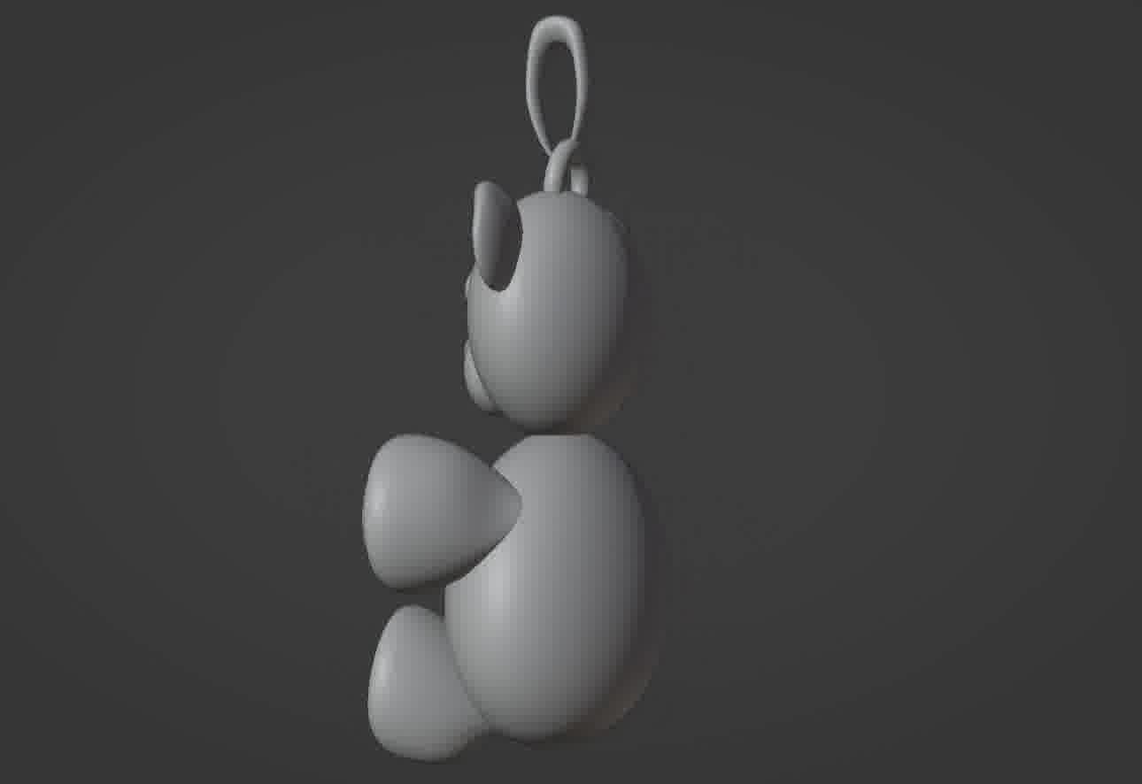 Bear pendant 3D print model 3D print model_29