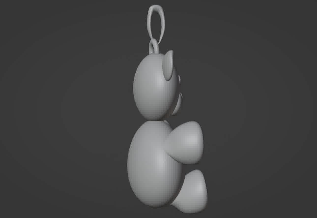 Bear pendant 3D print model 3D print model_12
