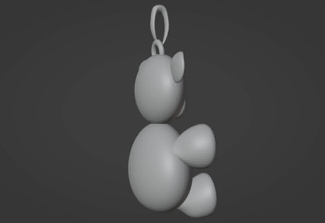 Bear pendant 3D print model 3D print model_13