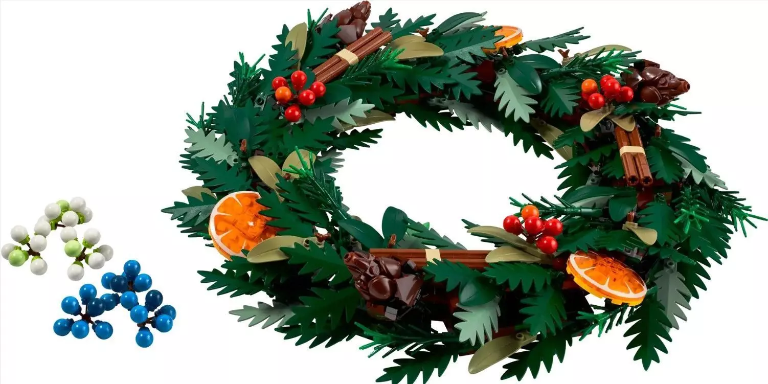 PixelBricks3D - Lego Christmas Wreath  3D print model_0