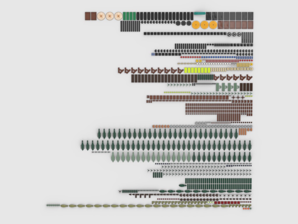PixelBricks3D - Lego Christmas Wreath  3D print model_6