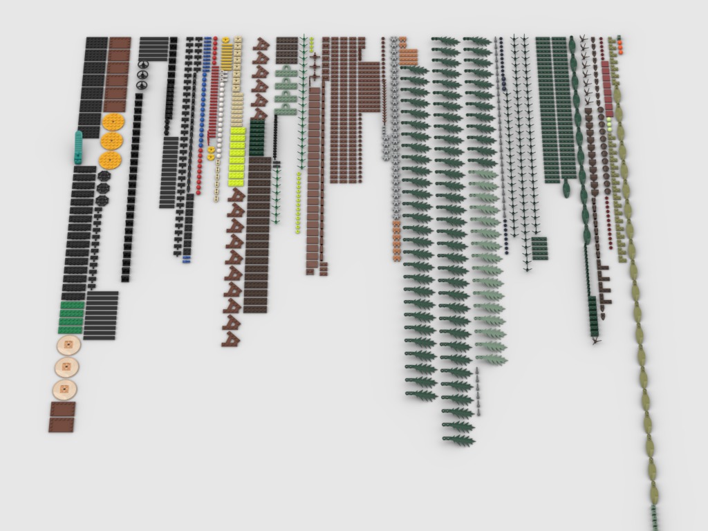 PixelBricks3D - Lego Christmas Wreath  3D print model_5