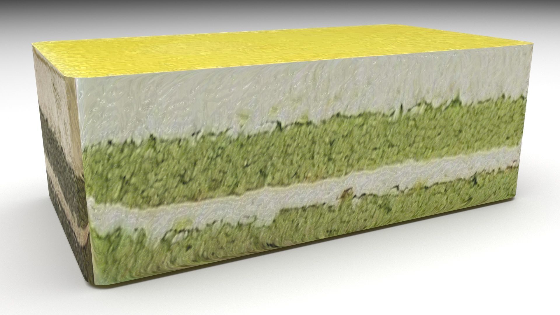 Green Cake 3D model_2