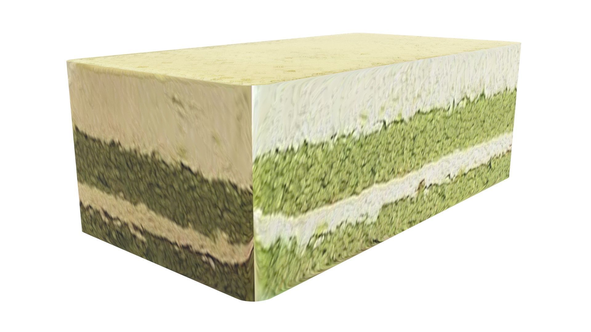 Green Cake 3D model_9