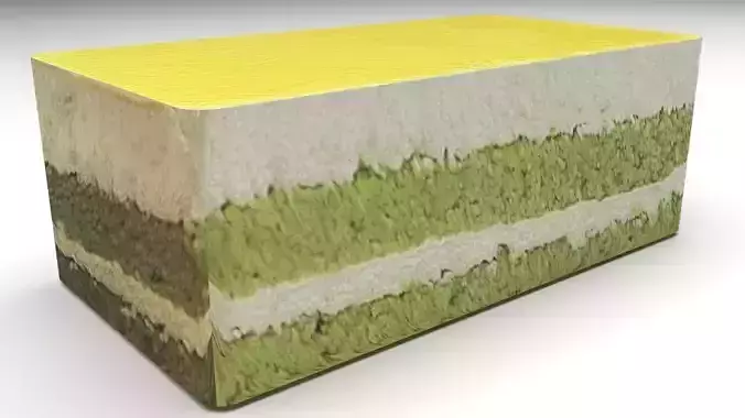 Green Cake 3D model