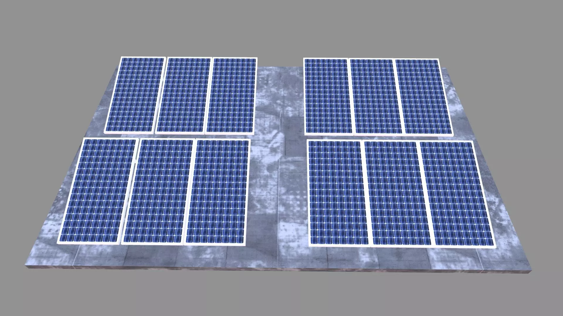 Solar Panel Low-poly 3D model_0