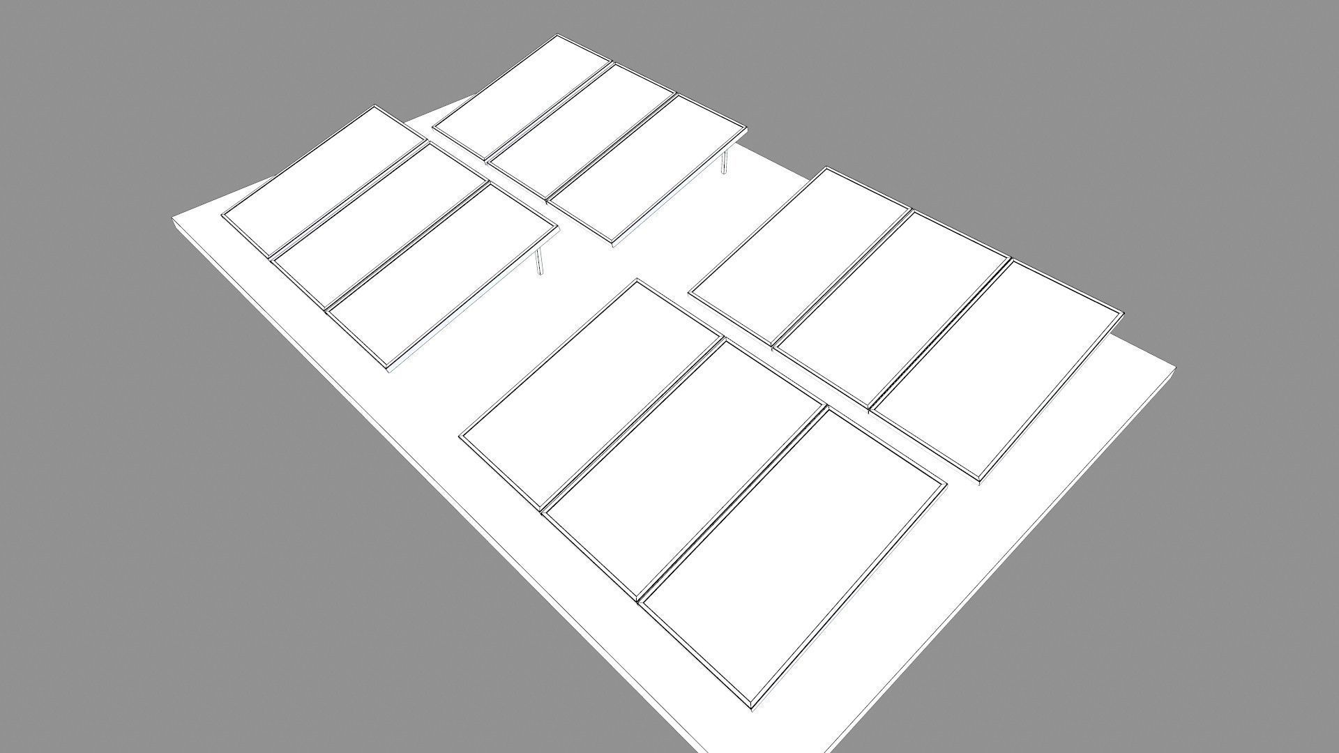 Solar Panel Low-poly 3D model_8