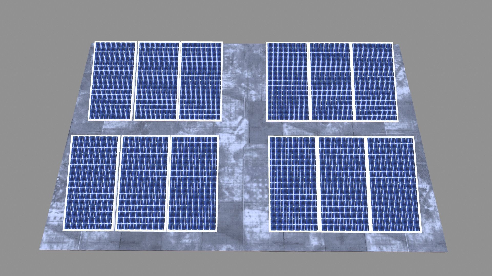 Solar Panel Low-poly 3D model_2