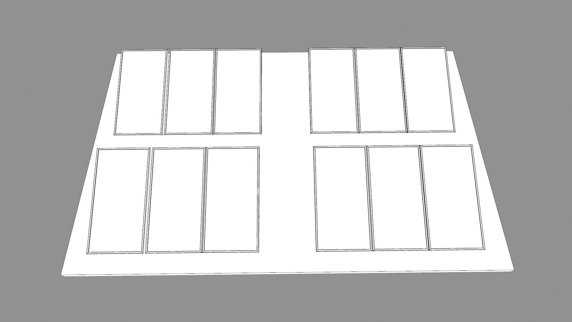 Solar Panel Low-poly 3D model_9