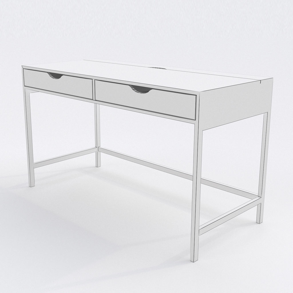 IKEA - ALEX Desk Low-poly 3D model_4