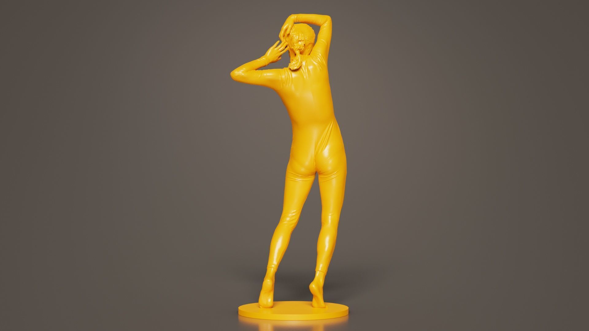 Woman Wearing Snake Catsuit 17 3D print model_4