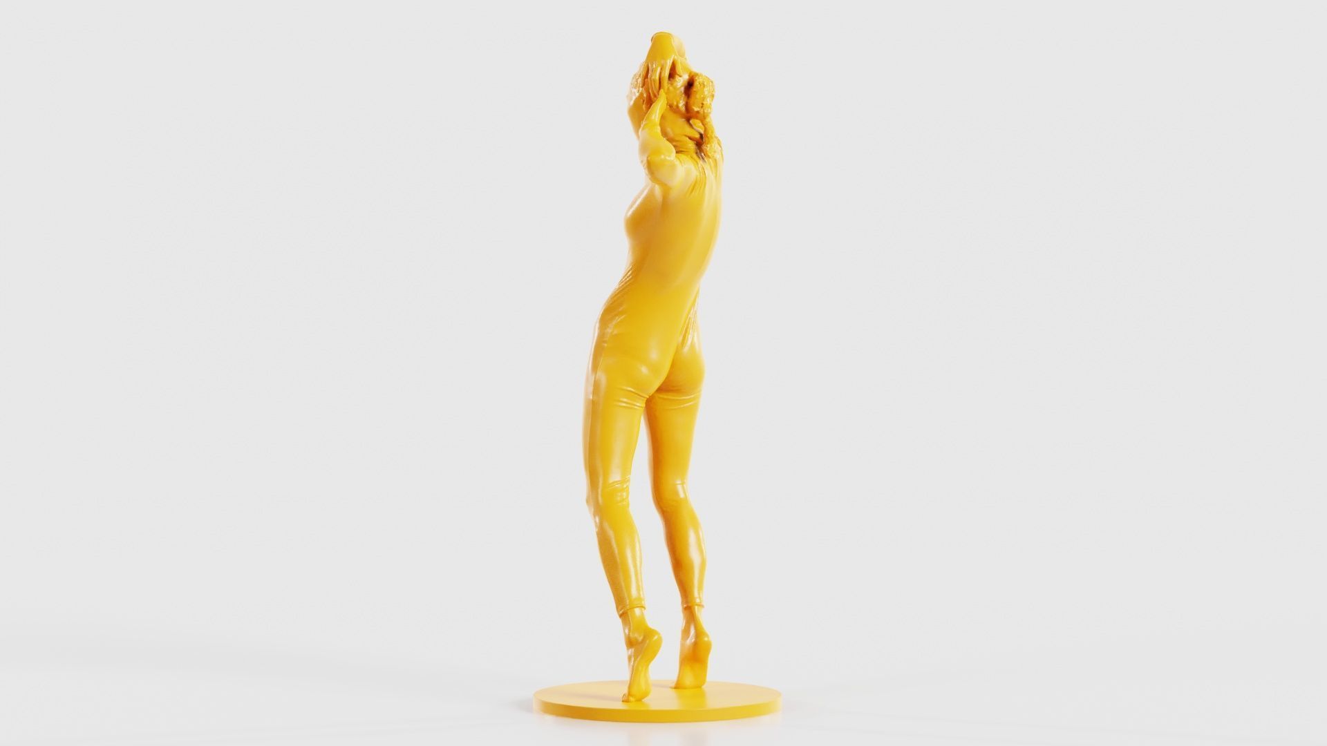 Woman Wearing Snake Catsuit 17 3D print model_25