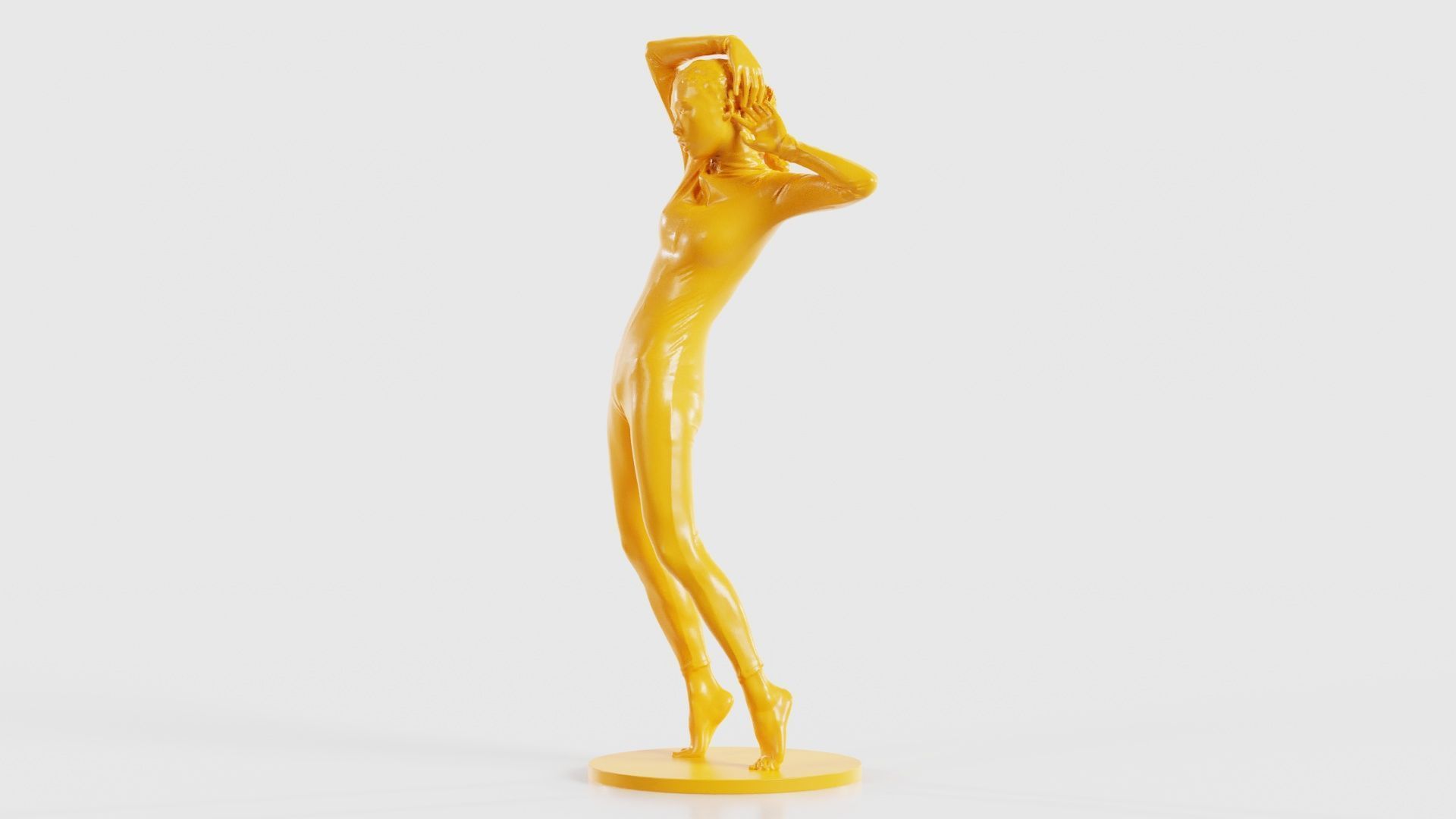 Woman Wearing Snake Catsuit 17 3D print model_27