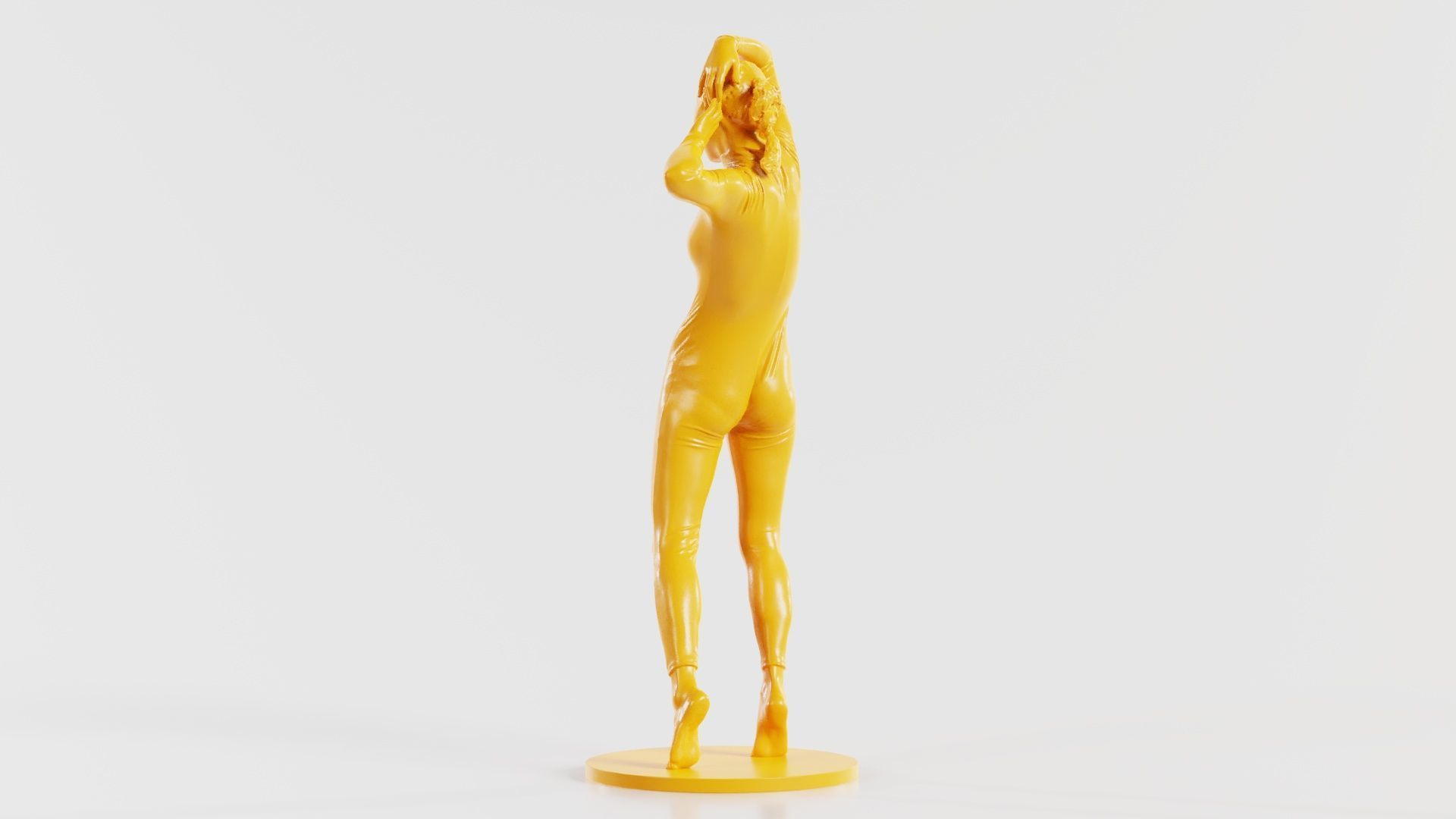 Woman Wearing Snake Catsuit 17 3D print model_2