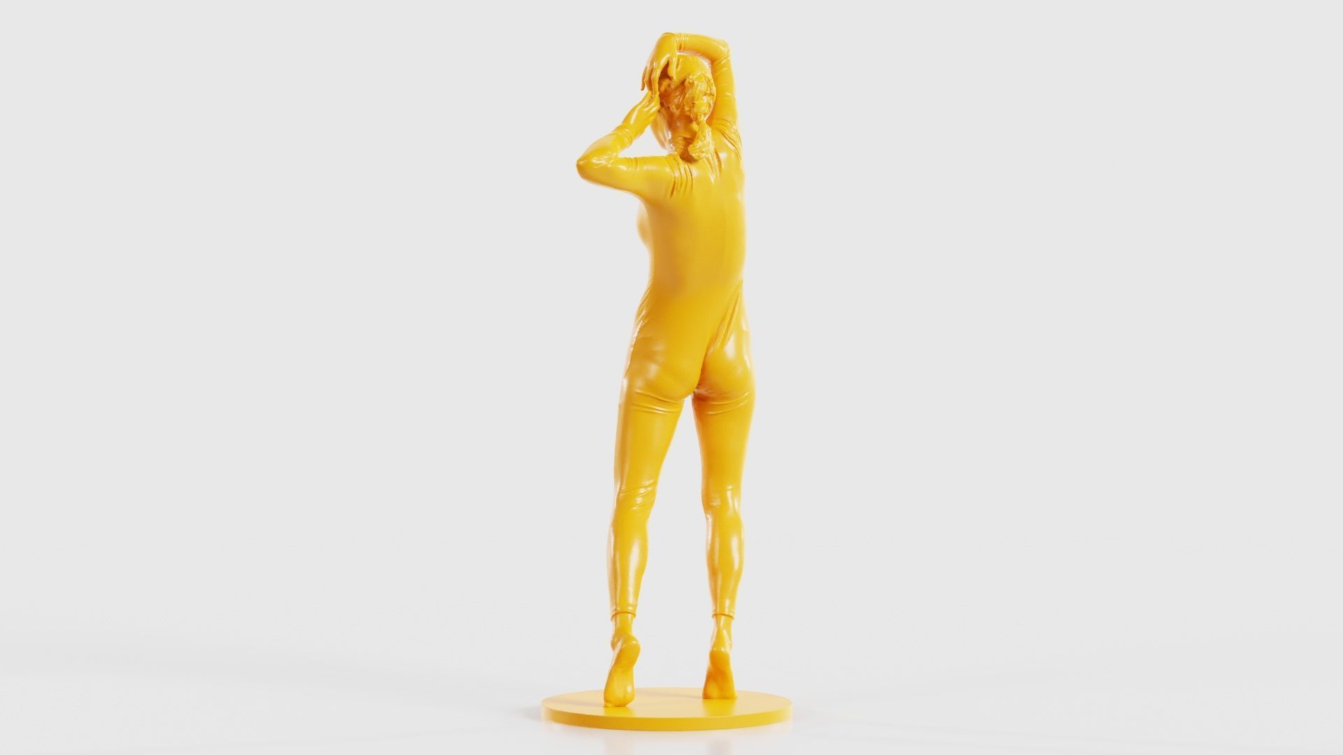 Woman Wearing Snake Catsuit 17 3D print model_24
