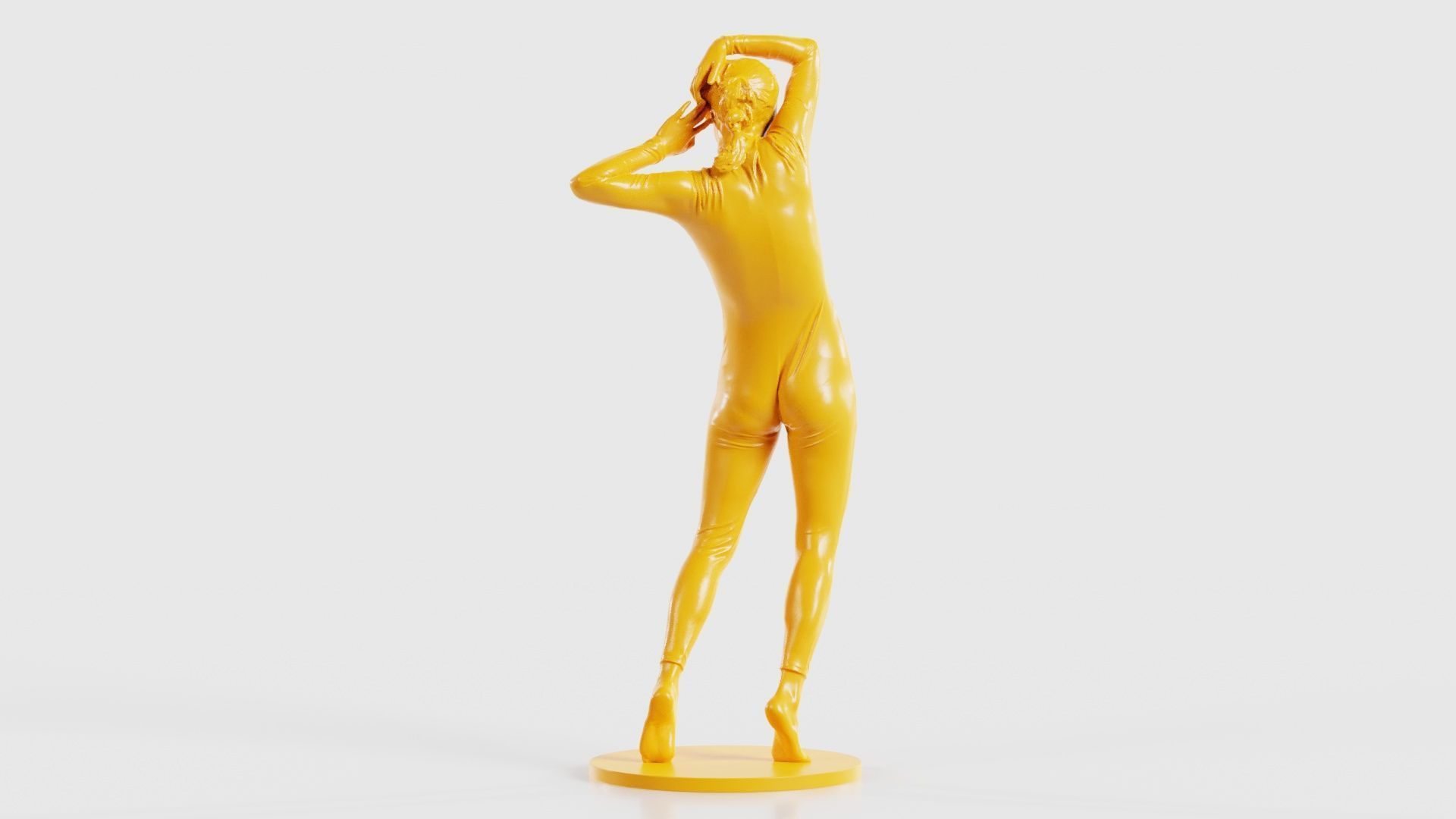 Woman Wearing Snake Catsuit 17 3D print model_23