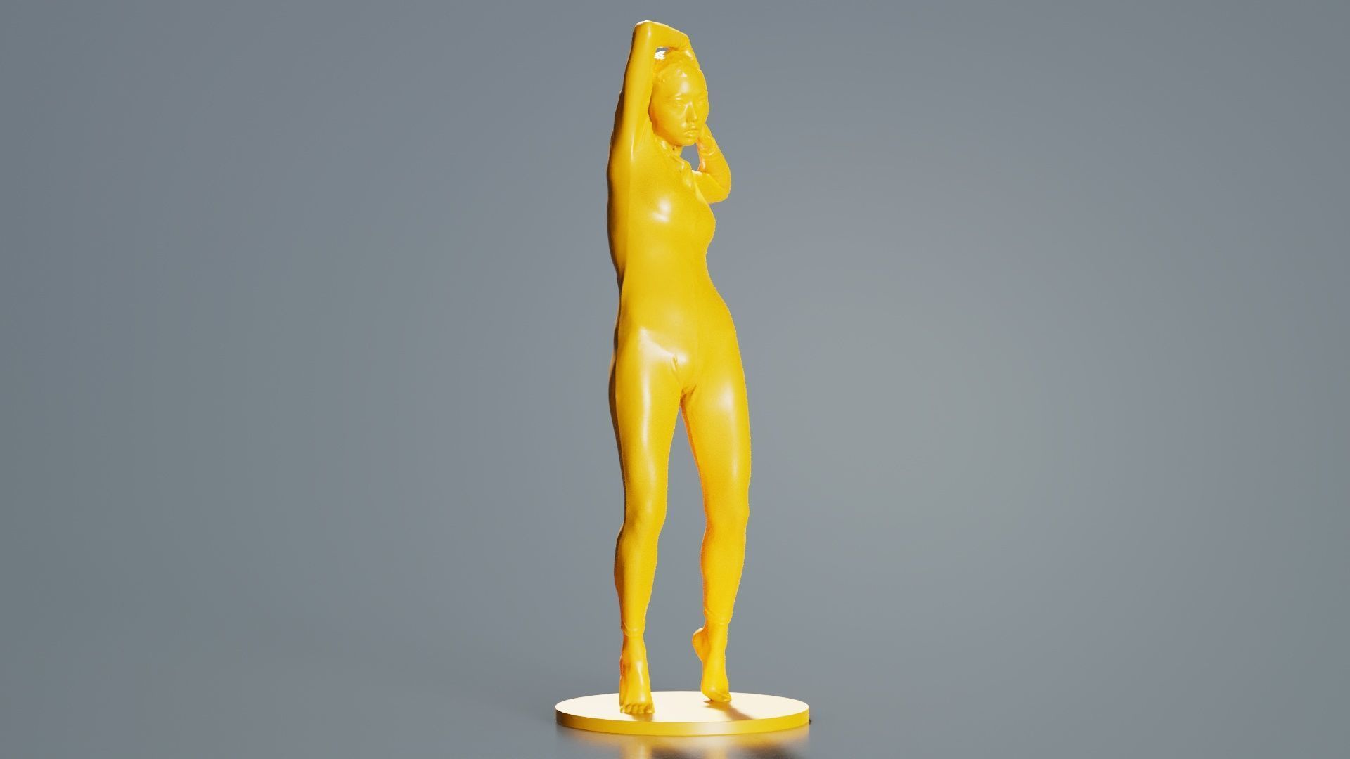 Woman Wearing Snake Catsuit 17 3D print model_8