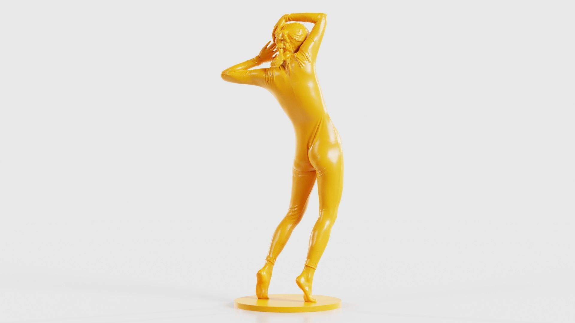 Woman Wearing Snake Catsuit 17 3D print model_22