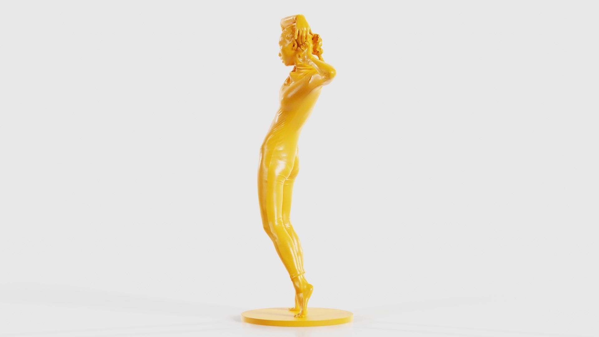 Woman Wearing Snake Catsuit 17 3D print model_26