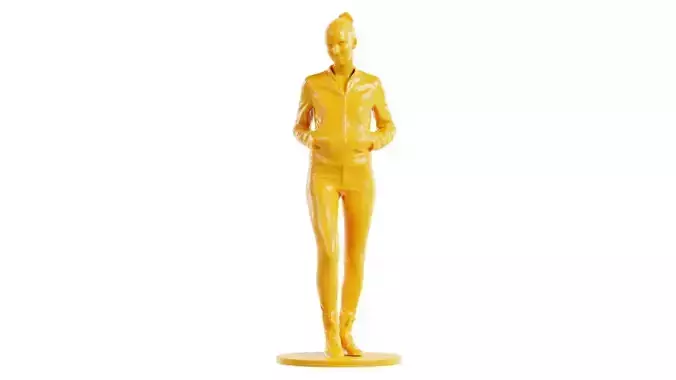 Woman Wearing Leather Outfit 1