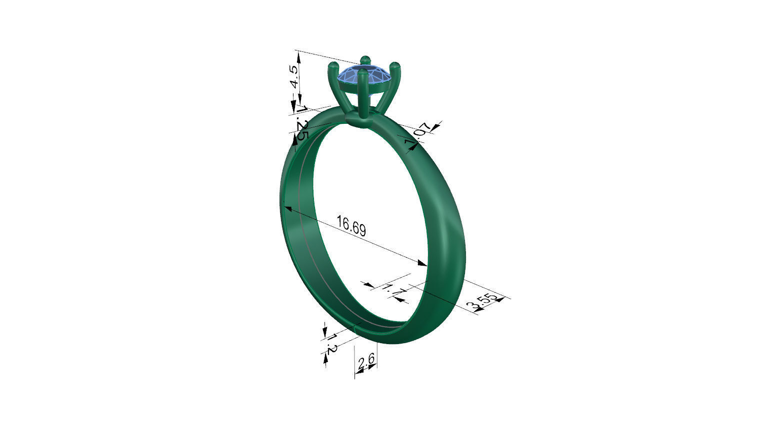 ring RW05 3D print model_2